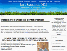 Tablet Screenshot of joelsandersdds.com